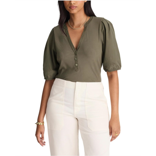 Womens Madewell Mixy V Neck Puff Tee