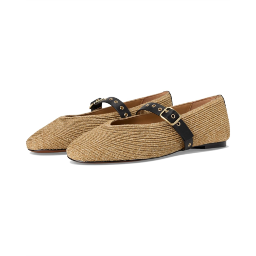 Womens Madewell The Remy Mary Jane Flat in Straw