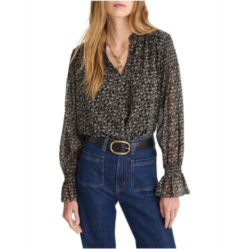 Womens Madewell Lizzy Top - Sheer Poly Ggt