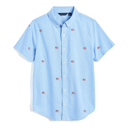 Boys Janie and Jack Embroidered Flag Shirt (Infant/Toddler/Little Kid/Big Kid)