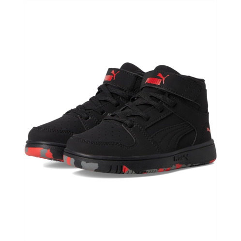 PUMA Kids Rebound Layup Mid Hook and Loop Shoes (Little Kid)