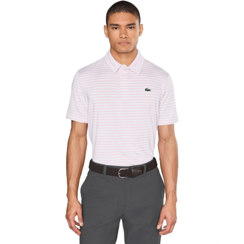 Lacoste Regular Fit Ultra Dry Striped Golf Polo Shirt