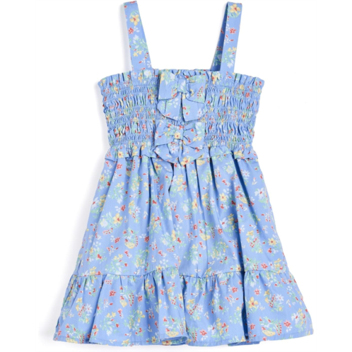 Girls Janie and Jack Ditsy Floral Smocked Dress (Infant)