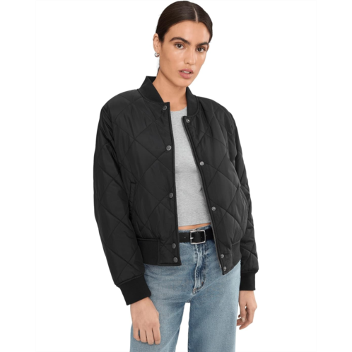 Womens Levis Diamond Quilted Sherpa Lined Bomber