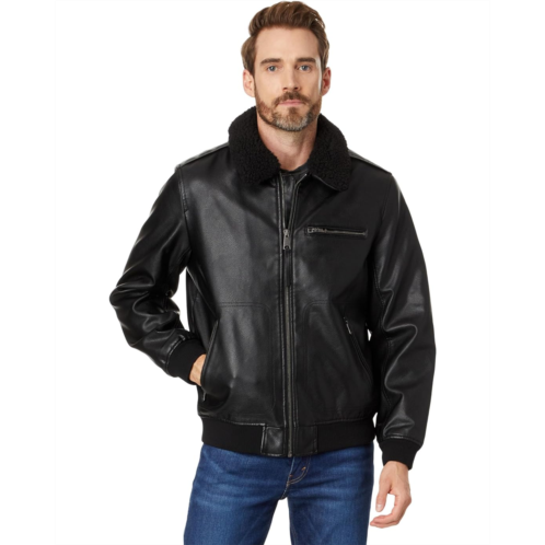 Levi s Faux Leather Bomber Jacket