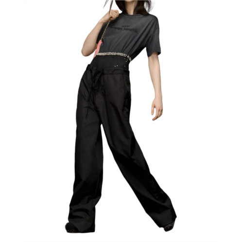 Maison Margiela oversize pleated trousers in black