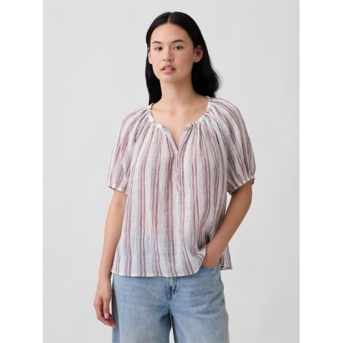 Gap Oversized Puff Sleeve Top