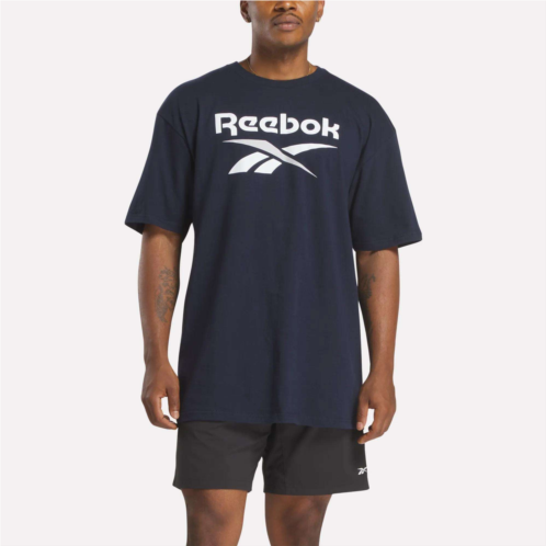Reebok Mens Stacked Vector Graphic T-Shirt