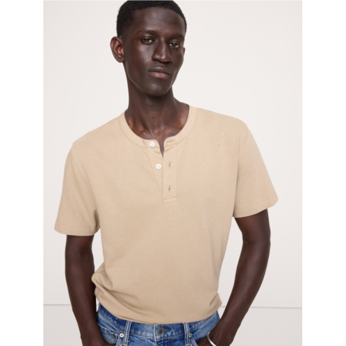 Bananarepublic Mesh Henley T-Shirt