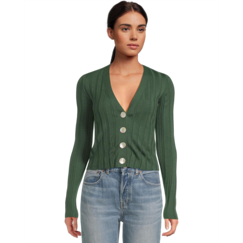 Madewell Merino Silk Akila Wide Rib Cardigan