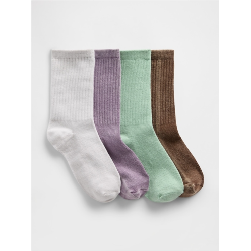 Gap Kids Rib Crew Socks (4-Pack)