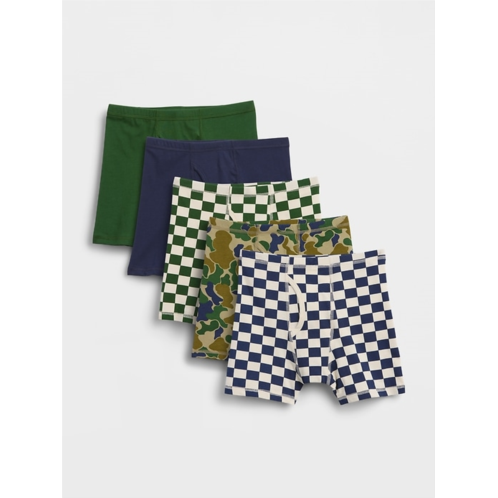 Gap Kids Organic Stretch Cotton Boxer Briefs (5-Pack)