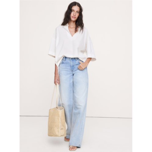 Bananarepublic Cotton Poplin Popover Tunic