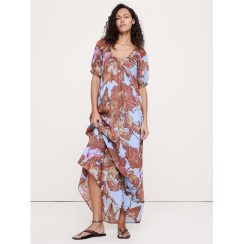 Bananarepublic Lightweight Cotton Scoop-Neck Maxi Dress
