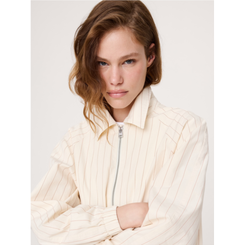 Bananarepublic Cotton Poplin Bomber Jacket