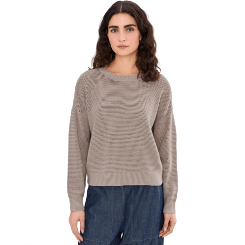 Eileen Fisher Peruvian Cotton Blend Crew Neck Sweater