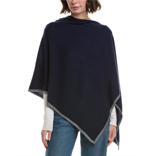 sofiacashmere lurex tipped wool & cashmere-blend poncho
