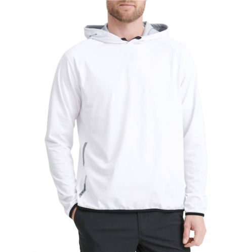 Abacus Sportswear US loop long sleeve fleece hoodie in white