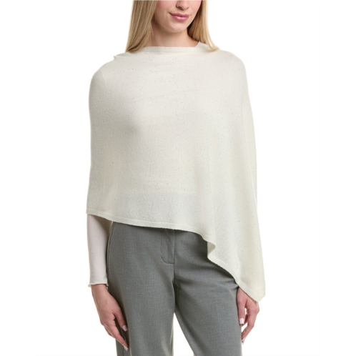 sofiacashmere reverse jersey sequin wool & cashmere-blend poncho