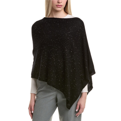 sofiacashmere reverse jersey sequin wool & cashmere-blend poncho