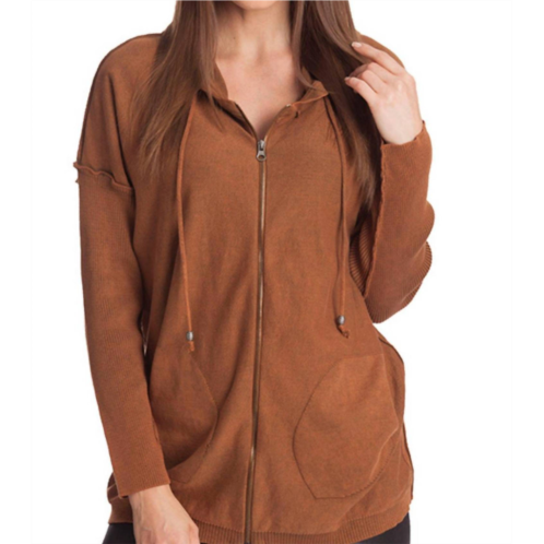 ANGEL stonewash hoodie in mocha