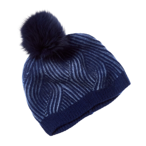 sofiacashmere traveling rib knit cashmere hat