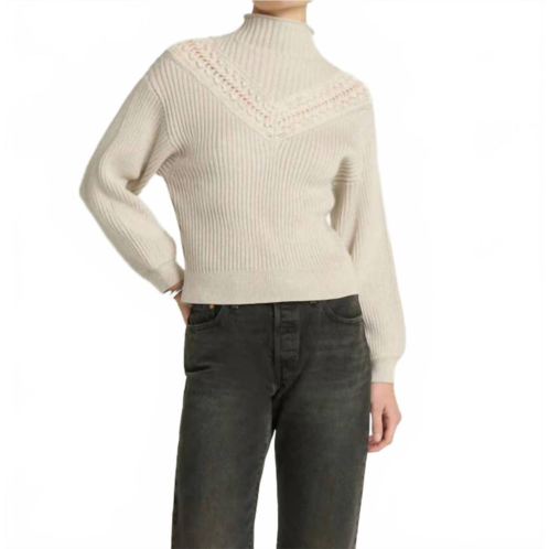 Nation LTD cassandra long sleeve pullover in beige