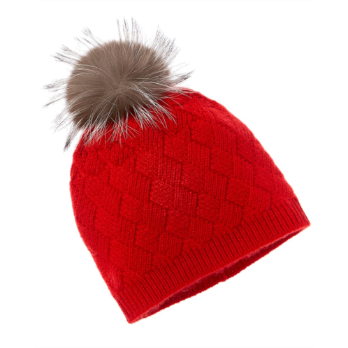 Amicale Cashmere basketweave rib Cashmere hat