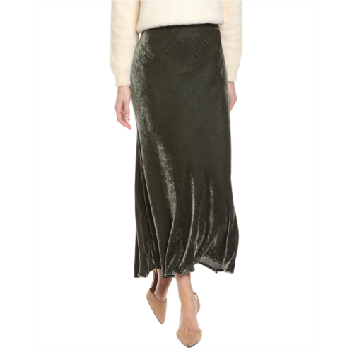 Velvet by Graham & Spencer eza Velvet silk-blend skirt