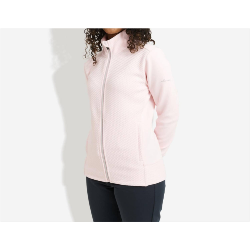 Abacus Sportswear US carden midlayer full-zip jacket in light pink