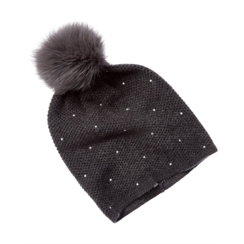 sofiacashmere heat set pearl texture cashmere hat