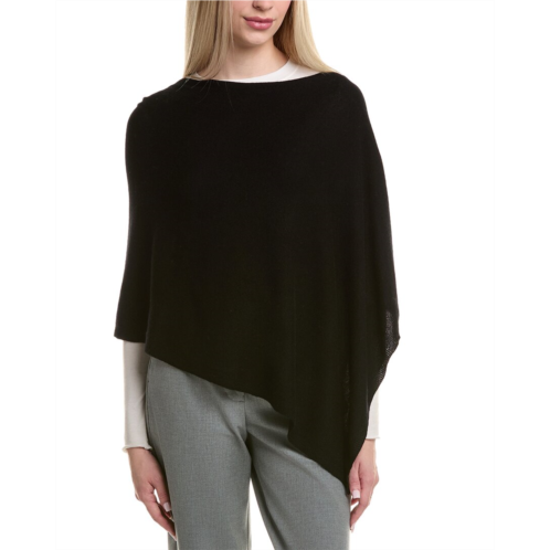sofiacashmere jersey solid wool & cashmere-blend poncho
