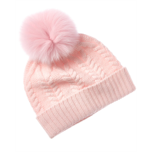 sofiacashmere chunky cable cashmere hat