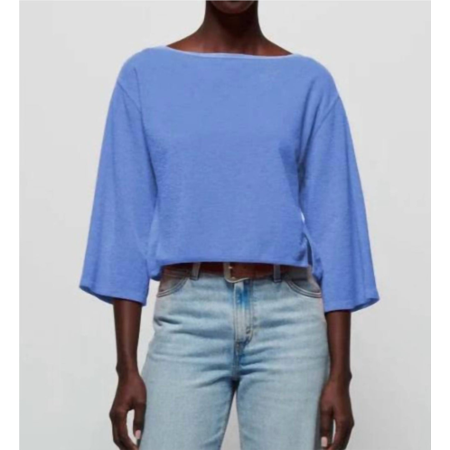 Nation LTD fallon sweatshirt in wedgewood