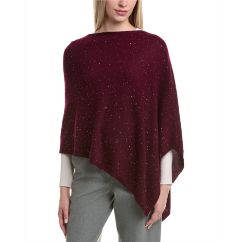 sofiacashmere reverse jersey sequin wool & cashmere-blend poncho