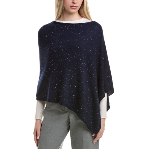 sofiacashmere reverse jersey sequin wool & cashmere-blend poncho