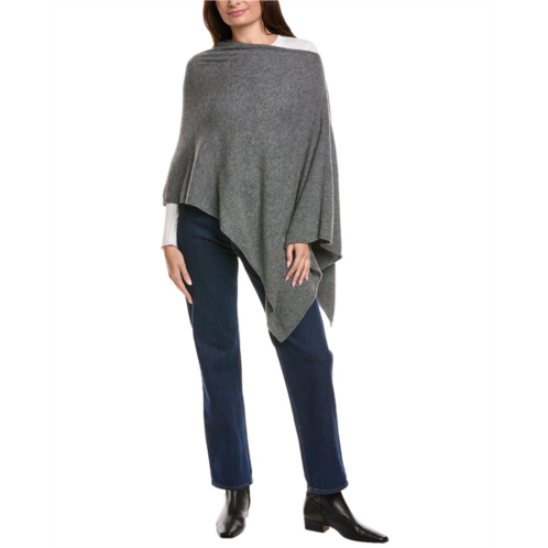 Amicale Cashmere jersey asymmetrical Cashmere poncho