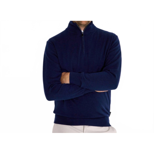 Abacus Sportswear US liffin knitted half-zip windstopper sweater in navy