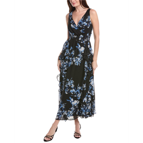 1.STATE v-neck ruffle maxi dress
