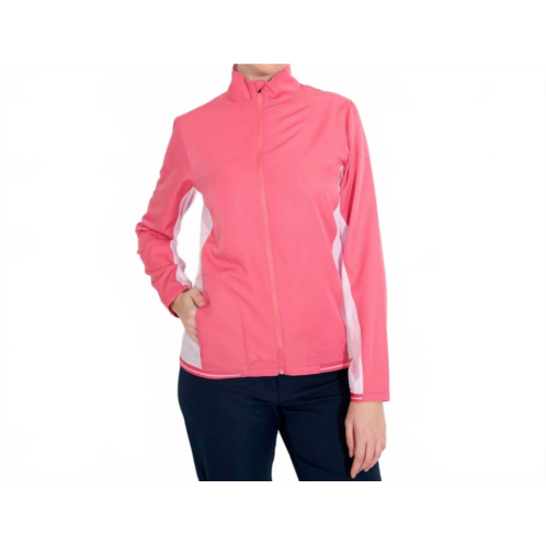 Abacus Sportswear US lanark stretch wind jacket in lipstick