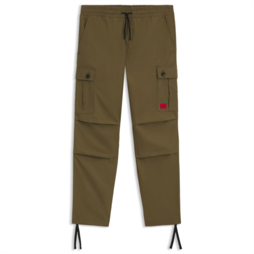 HUGO regular-fit cargo trousers in ripstop cotton