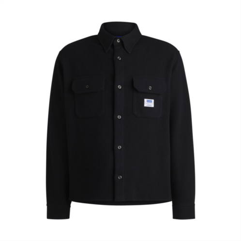 HUGO oversize-fit shirt in structured cotton