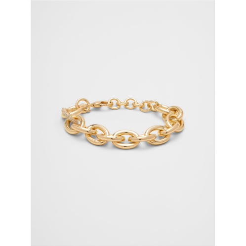 bananarepublic Pave Chunky Chain Link Bracelet