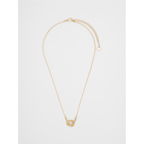 bananarepublic Knot Herringbone Snake Chain Necklace
