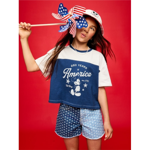 Old Navy x Disney Mickey Mouse Football-Style T-Shirt for Girls
