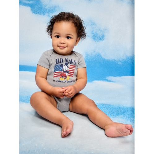 Old Navy x Disney Mickey Mouse Short-Sleeve Unisex Graphic Bodysuit for Baby