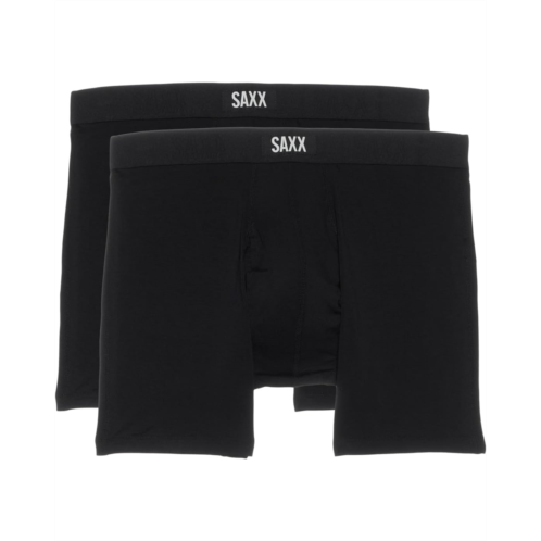 Mens SAXX UNDERWEAR Vibe Xtra Super Soft Boxer Brief Fly 2-Pack
