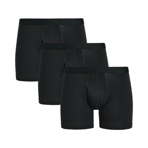 SAXX UNDERWEAR Droptemp Cooling Cotton Boxer Brief Fly 3-Pack