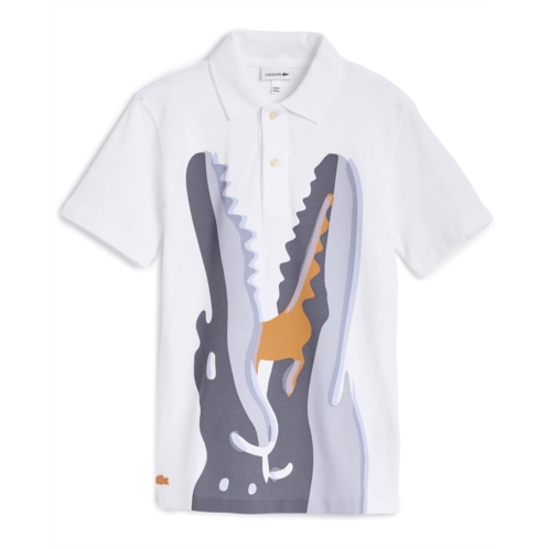Boys Lacoste Kids Watercolor Croc Polo (Big Kid)