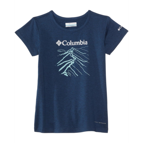 Girls Columbia Kids Tech Trail Short Sleeve Graphic Shirt (Little Kid/Big Kid)